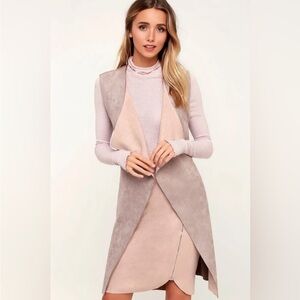 Lulu Women's Dusty Mauve Suede Vest
NWT size XS